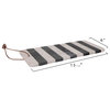 Black/White Striped Marble Board With Leather Tie