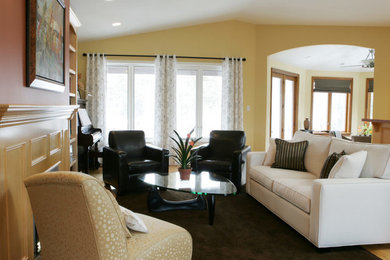 Contemporary Great Room and Kitchen