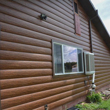 Steel Log Siding install in Grand Junction, CO