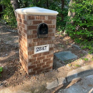 Brick mailbox