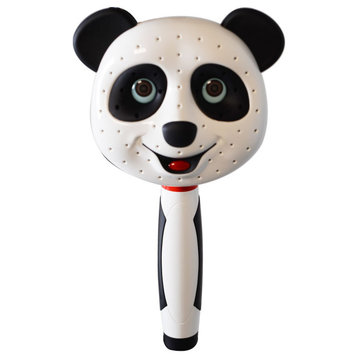 No-Drill Conversion Slide Bar Shower Head With Panda Hand, Polished Chrome