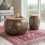 Peetal Drum Side Table