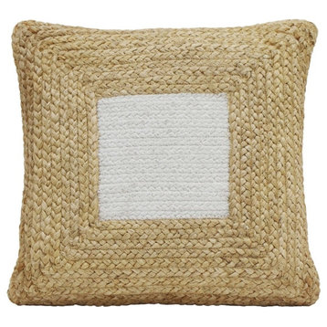 Blank Mind White Square Accent Pillow