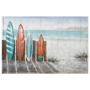 Surfer's Paradise Wall Accent, Painted