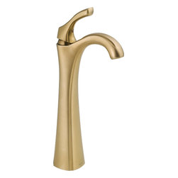 Delta Addison&trade; Single Handle Centerset Lavatory Faucet with Riser - Less Pop-Up - Bathroom Sink Faucets