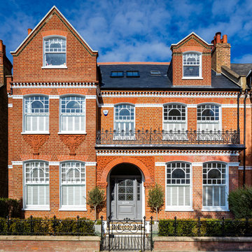 Front Elevation Rebuilt & Hand-Carved Brick Work Restored