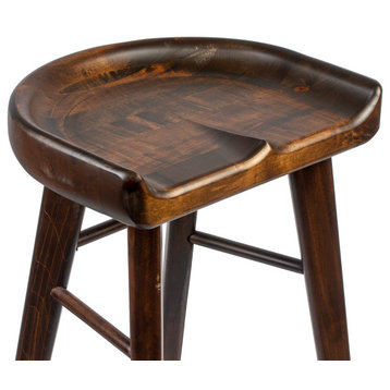 Tractor Counter Solid Wood Stool