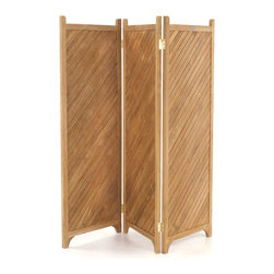 Westminster Teak Privacy Room Divider Screen - Screens And Room Dividers
