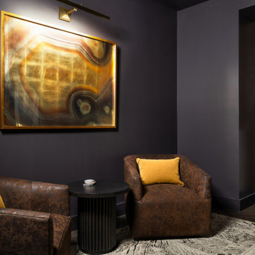 Franklin: Sandy Springs Basement Design with Home Theater and Wine Bar