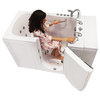 Capri 30x52 Acrylic Massage Walk-In Bathtub with Outward Swing Door, Right Drain