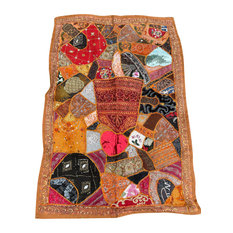 Patchwork Embroidery Tapestry, Vintgae Bohemian Wall Hanging Tapestry
