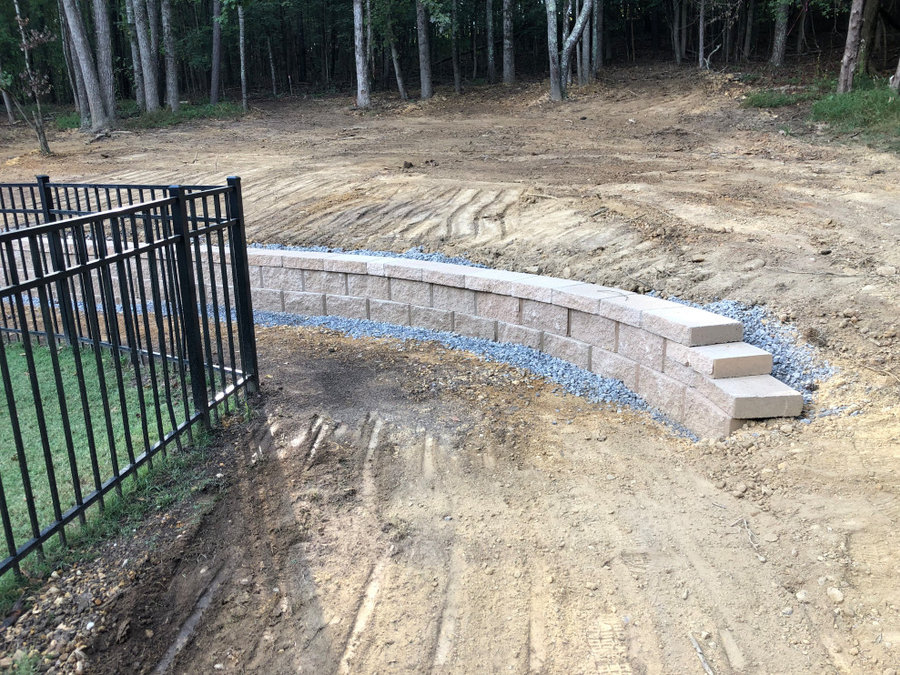 Baneberry Retaining wall