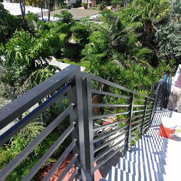 Exterior Horizontal Railings