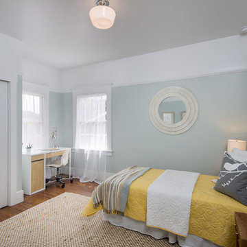 Hamptons-inspired casual/chic restoration of a grand Glenview Craftsman