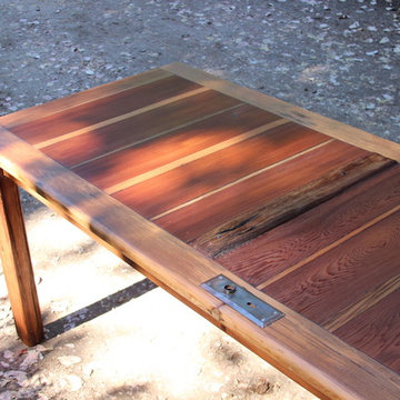 Merry Pranksters Redwood Cedar Door Table
