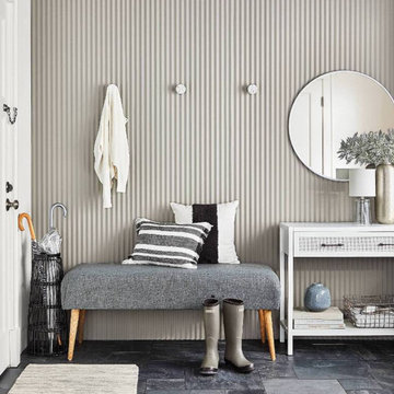 Our Statement Gray & White Entryway Furniture Collection