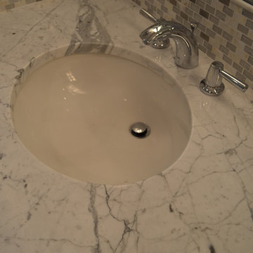 Master Bath - in White Carrara Marble