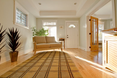 Elegant entryway photo in Calgary