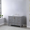 Isla Gray Bathroom Vanity Set, 48", Without Mirror