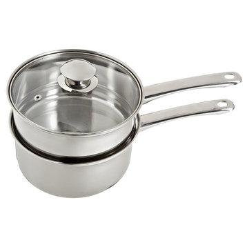 Cookpro 579 Stainless Double Boiler 3pc 2.5qt  Stay Cool