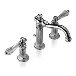 Widespread Lavatory With Elegant Crystal Handles - Products