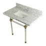 Carrara Marble/Brushed Brass