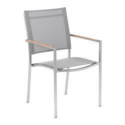 AuthenTEAK Stainless Collection - Outdoor Dining Chairs