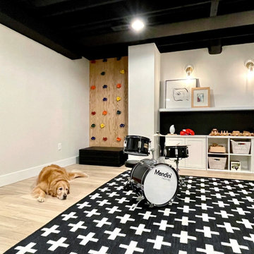 New Town St Charles Mo-Modern Play Kids Lower Level [Abode Magazine feature]