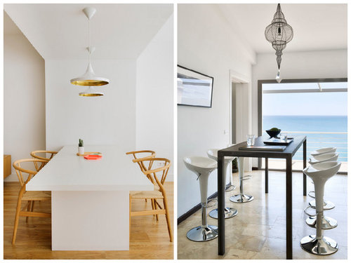 Encuesta: Mesa de comedor ¿baja con sillas o alta con taburetes? Encuesta: Mesa de comedor ¿baja con sillas o alta con taburetes?