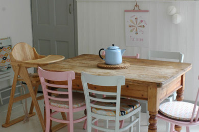 Design ideas for an eclectic dining room in Other.