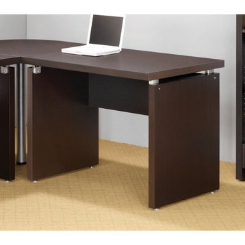 Coaster Skylar Transitional Wood Writing Desk in Cappuccino Finish