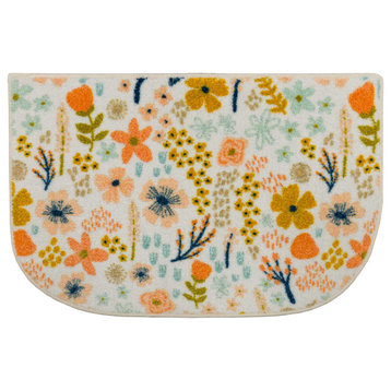 Mohawk Home Whimsy Floral Cream 1' 8" x 2' 6" Kitchen Mat