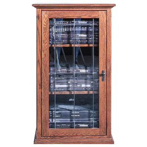 Leslie Dame Cd Dvd Media Storage Cabinet With Door Craftsman
