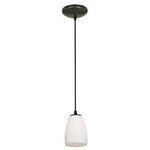 Access Lighting - Access Lighting 28069-3C-ORB/OPL Sherry - 6" 11W 1 LED Cord Pendant - Canopy Included: TRUE  Shade Included: TRUE  Cord Length: 144.00  Canopy Diameter: 5.25 x 1. Color Temperature:   Lumens:Sherry 6" 11W 1 LED Cord Pendant Oil Rubbed Bronze *UL Approved: YES *Energy Star Qualified: n/a  *ADA Certified: n/a  *Number of Lights: Lamp: 1-*Wattage:11w LED bulb(s) *Bulb Included:Yes *Bulb Type:LED *Finish Type:Oil Rubbed Bronze