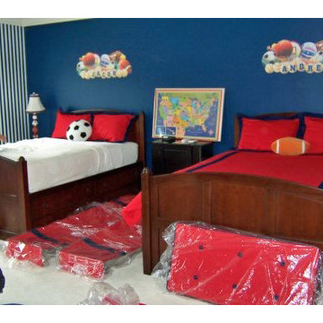 Red, White & Blue Twin Boys Room