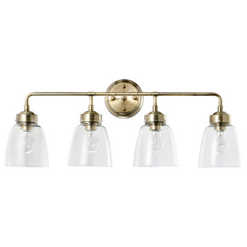 Varaluz 341B04 Helena 4 Light 31"W Bathroom Vanity Light - Antique Brass
