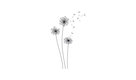 Whimsical Dandelion Peel and Stick Giant Wall Decals
