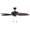 Prominence Home Boca Grande 52 Inch  Tropical Ceiling Fan with Remote, Bronze