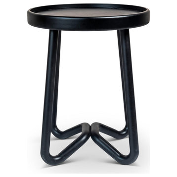 Modern Brazilian, Loop, End Table, Black Frame