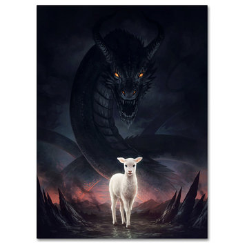 JoJoesArt 'Lamm Gottes' Canvas Art, 47x35