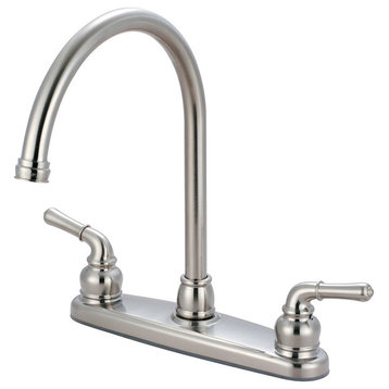 Olympia Faucets K-5340 Accent 1.5 GPM Widespread Kitchen Faucet - Brushed