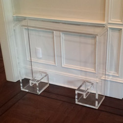 Console table, waterrfall style with Greek Key base - Products
