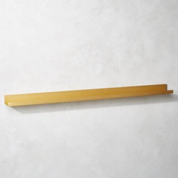 Metal Gold Wall Shelf 48" | CB2 - Storage And Organization