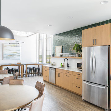 sparkling emerald zellige exudes perfection in south carolina kitchen remodel