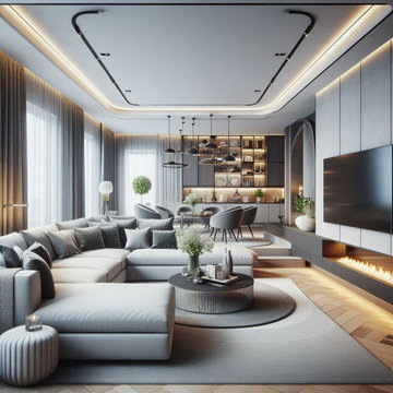 appartamento grigio elegant