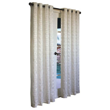 Habitat Mayan Heavy Fabric With Circle Grommet Top Panel White