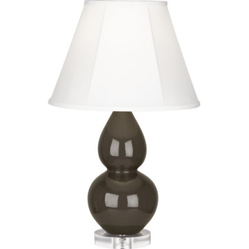 Small Double Gourd Accent Lamp, Brown Tea