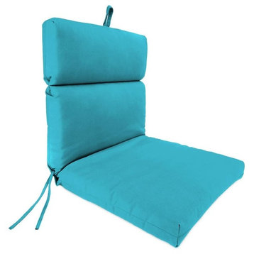 Outdoor French Edge Chair Cushion, Blue color