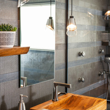 Madison Modern Bathroom with Floating Wood Vanity