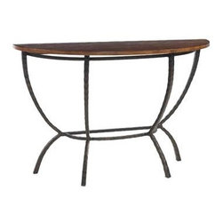 Hudson Demi Lune Console by Charleston Forge - Side Tables And End Tables